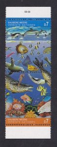 United Nations Vienna  #127-128a  MNH 1992 pair clean oceans