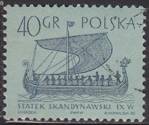 Poland 1128 Ancient Ships 1963