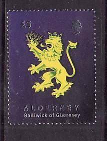 Alderney-Sc#331- id8-unused NH set-Heraldic Lion-2008-