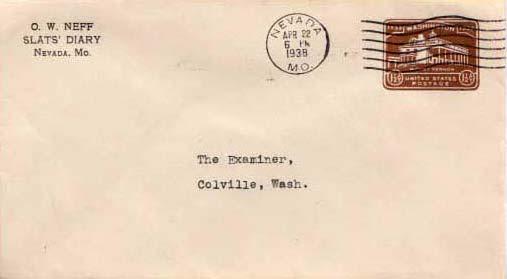 United States, Postal Stationery, Missouri