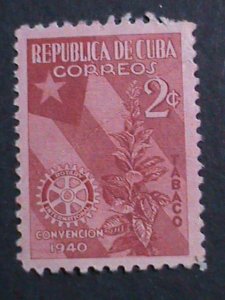 ​CUBA 1940-SC#362  82 YEARS OLD- ROTARY INTL.CONVENTION HELD AT HAVANA MH -VF