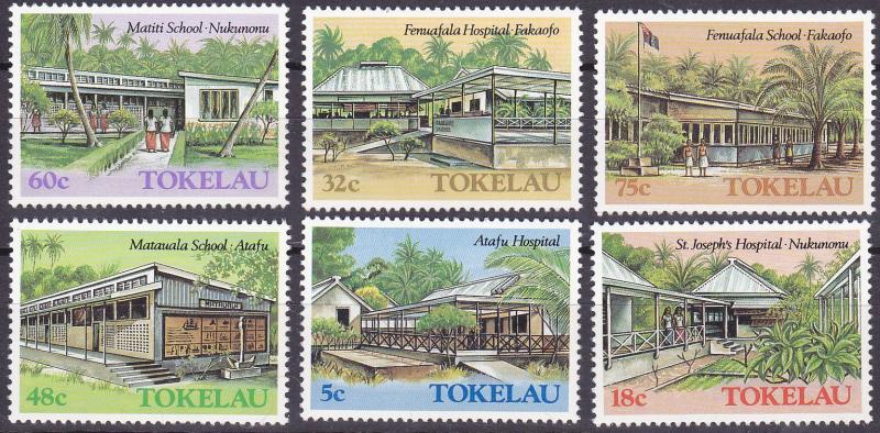 TOKELAU 1986 Architecture Schools & Hospitals UHM set