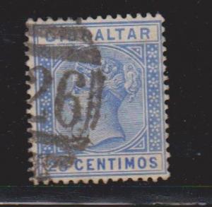 GIBRALTAR Scott # 32 Used - Queen Victoria