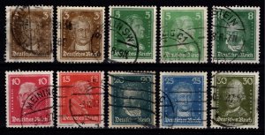 Germany 1926 Portraits, Part Set incl. color var. [Used]