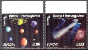 Bosnia 2009 Europa CEPT Astronomy set of 2 MNH
