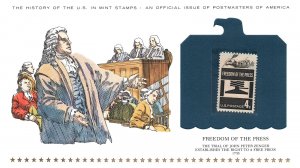 THE HISTORY OF THE U.S. IN MINT STAMPS FREEDOM OF THE PRESS