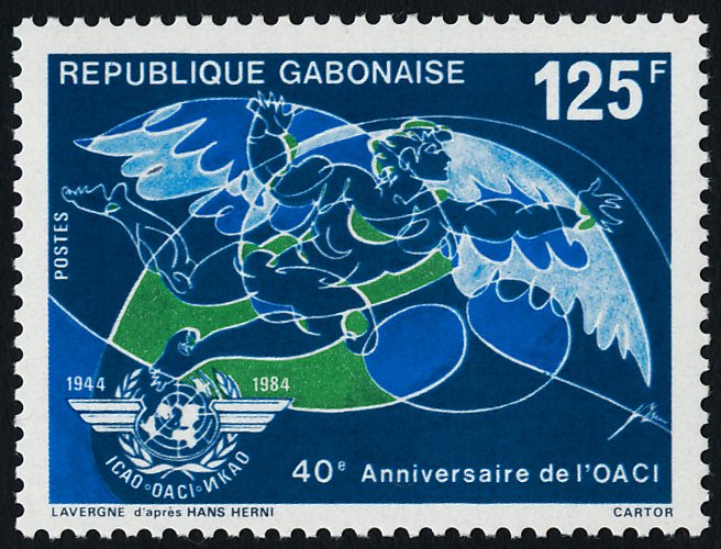 Gabon 572 MNH ICAO