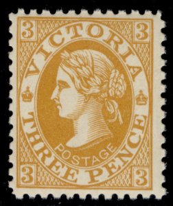 AUSTRALIA - Victoria QV SG437b, 3d dull orange-buff, NH MINT. Cat £15.