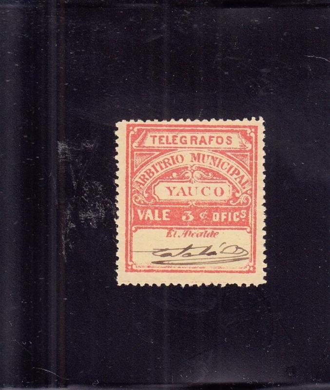 Puerto Rico-Yauco, Sc #76, 3 Cents (24734)