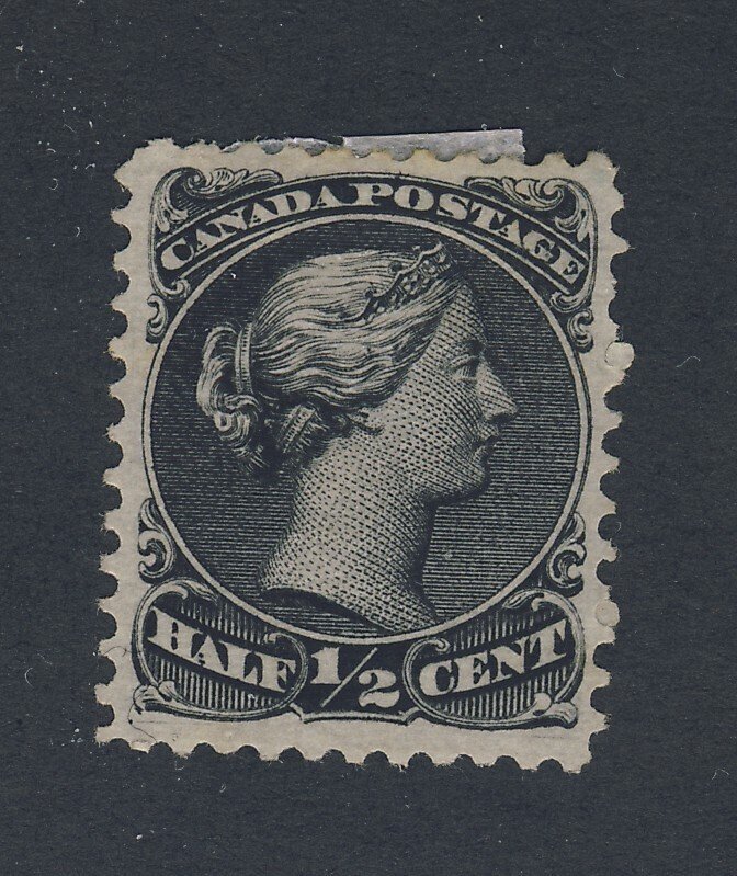 Canada Victoria Large Queen Stamp #21-1/2c MH F/VF  Guide Value = $95.00