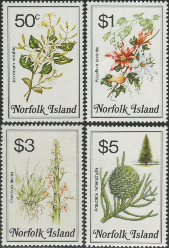 Norfolk Island 1984 SG330-333 Flowers MNH