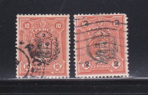 Peru 268-269 U Overprints