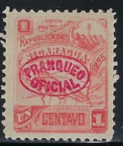 Nicaragua O82 MH 1896 issue (an3805)