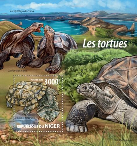 NIGER 2015 SHEET TURTLES MARINE LIFE REPTILES nig15223b