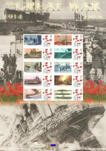 BC-453 2015 History of Britain 112 The great war no.42 sheet U/M