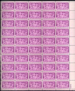 American Bar Association Sheet of Fifty 3 Cent Postage Stamps Scott 1022