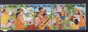 Palau-Sc#253a- id7-unused NH sheet-Christmas-1990-
