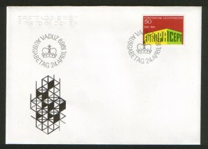 LIECHTENSTEN-FDC-EUROPA CEPT-1969.