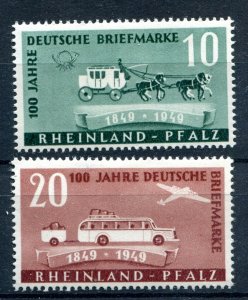 GERMANY FRENCH OCCUPATION ZONE RHINE PALATINATE 1949 6N39-6N40 PERFECT MNH