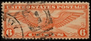 United States C19 - Used - 6c Winged Globe (1934) +