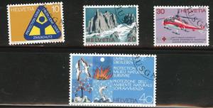 Switzerland Scott 551-554 MNH** 1972  precancel set