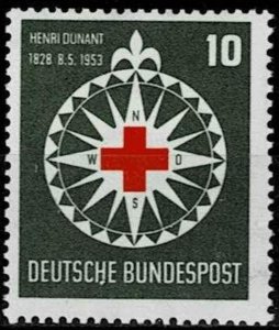 Germany 1953,Sc.#696 MNH, Red Cross: Henri Dunant, Birth centenary