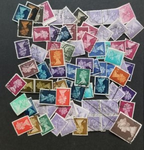 75 Queen Elizabeth II Machin GREAT BRITAIN Vintage Used Stamp Lot T5295