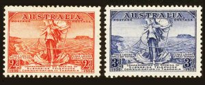 AUSTRALIA SC#157-158 Australia/Tasmania telephone link (1936) MH