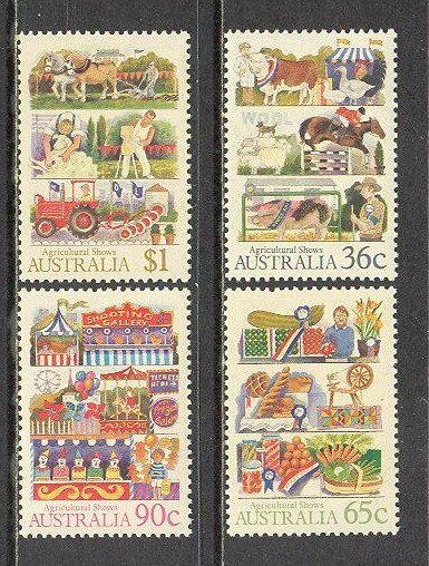 AUSTRALIA Sc# 1019 - 1022 MNH FVF Set of 4 Agriculture