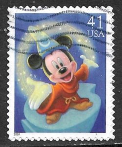 USA 2007 41c Mickey Mouse ART OF DISNEY MAGIC Sc 4192 VFU