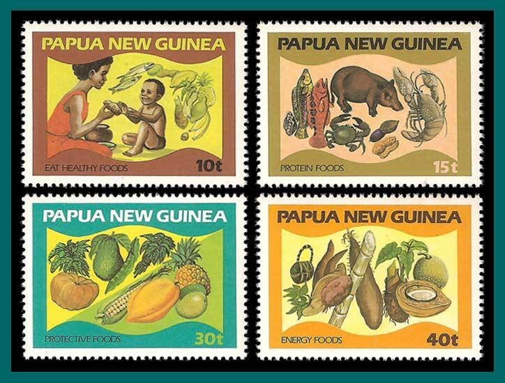 Papua New Guinea 1982 Food and Nutrition, MNH  562-565,SG434-SG437