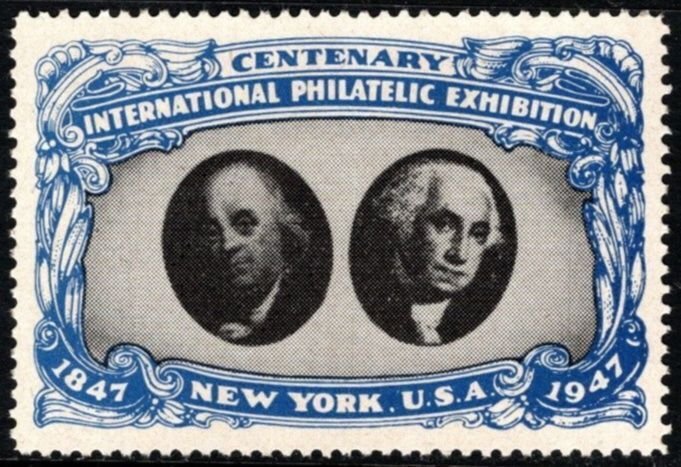 1947 US Poster Stamps New York International Philatelic Exhibition Set/4 MNH