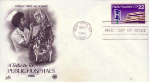 US FDC Sc.# 2210 Public Hospitals Artcraft L459