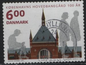 DENMARK  1562 F/VF USED COPENHAGEN RAILWAY STATION