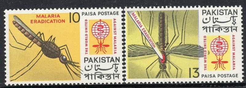 1276 - Pakistan 1962 - The World United Against Malaria - MNH Set