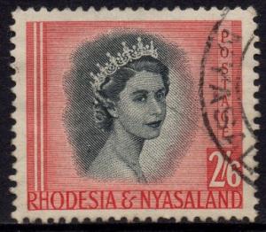 Rhodesia & Nyasaland - 1954 QEII 2s6d Used SG 12