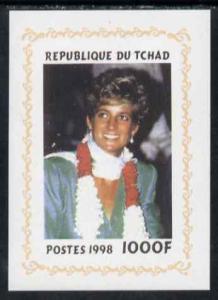 Chad 1998 Princess Diana Memoriam #9 - 1000f individual i...