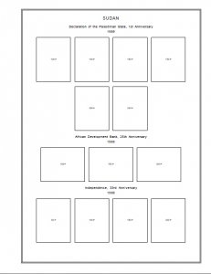 SUDAN STAMP ALBUM PAGES 1897-2011 (76 PDF digital pages)