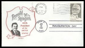 Ronald Reagan 1981 Artopages Inauguration Cover