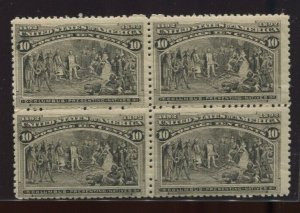 237 Columbian Mint Block of 4 Stamps NH BY2080