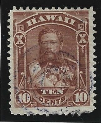 HAWAII Scott #44 Used 10c  2021 CV $12.00