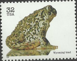 # 3105g MINT NEVER HINGED ( MNH ) WYOMING TOAD
