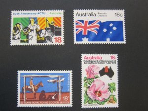 Australia 1977 Sc 668,671,676,681 set MNH