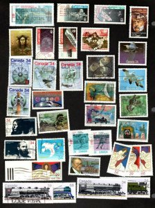 CANADA USED SET OF 35 COMMEMORATIVE STAMPS ISSUED 1986