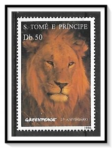 St Thomas #1240 Greenpeace Anniversary Animals MNH