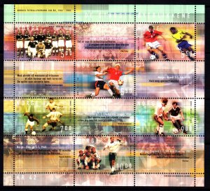 Norway 2002 Soccer Movements Complete Mint MNH Miniature Sheet SC 1345a