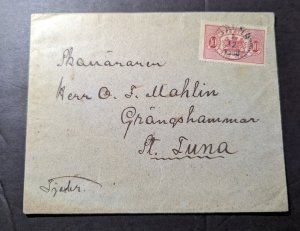 1908 Sweden Cover Grums to Stora Tuna