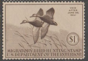 U.S. Scott #RW7 Duck Stamp - Mint NH Single