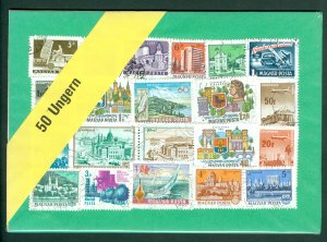 Hungary. Lot 50 Different Stamp.Used. In Sealed Packing