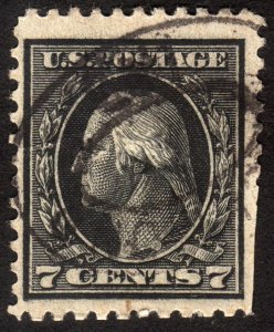 1917, US 7c, Washington, Used, Sc 507